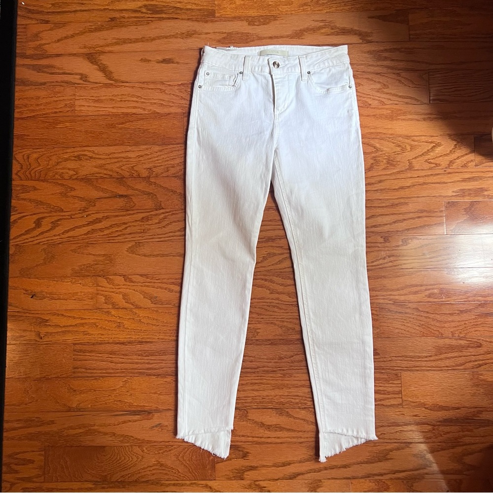 Joe’s Jeans size 25 womans white mid rise skinny ankle jeans